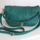 Emerald Green Recycled Leather Purse